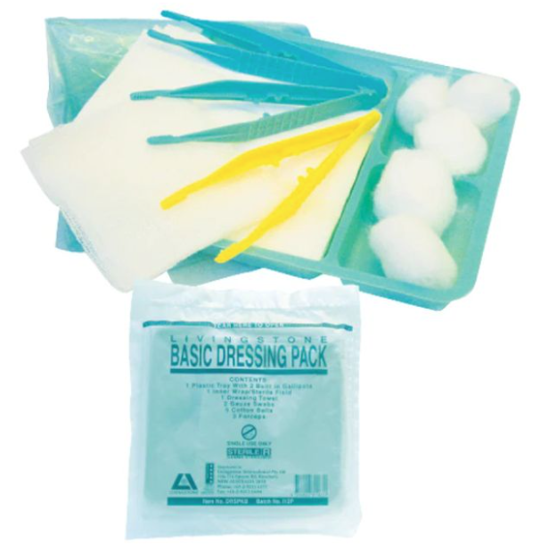 Livingstone Basic Wound Dressing Pack (Sterile, Latex Free, Loose)