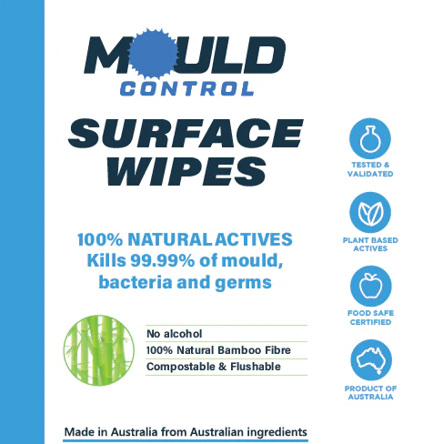Mould Control Natural Surface Wipes (75) New Bigger Size
