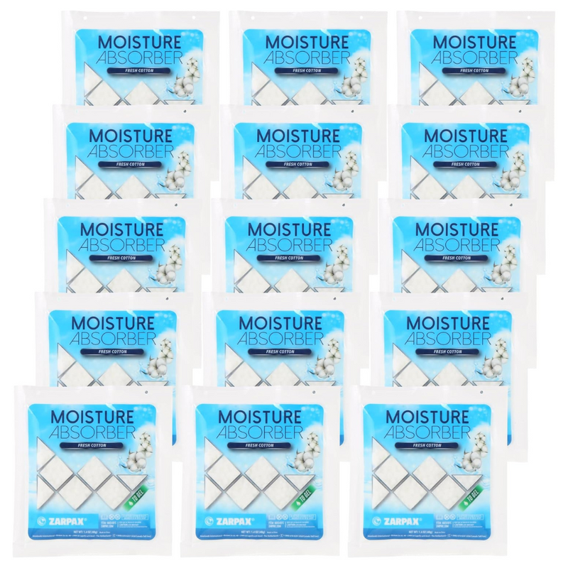 Zarpax Moisture Absorber Sachets Fresh Cotton 1.4 oz