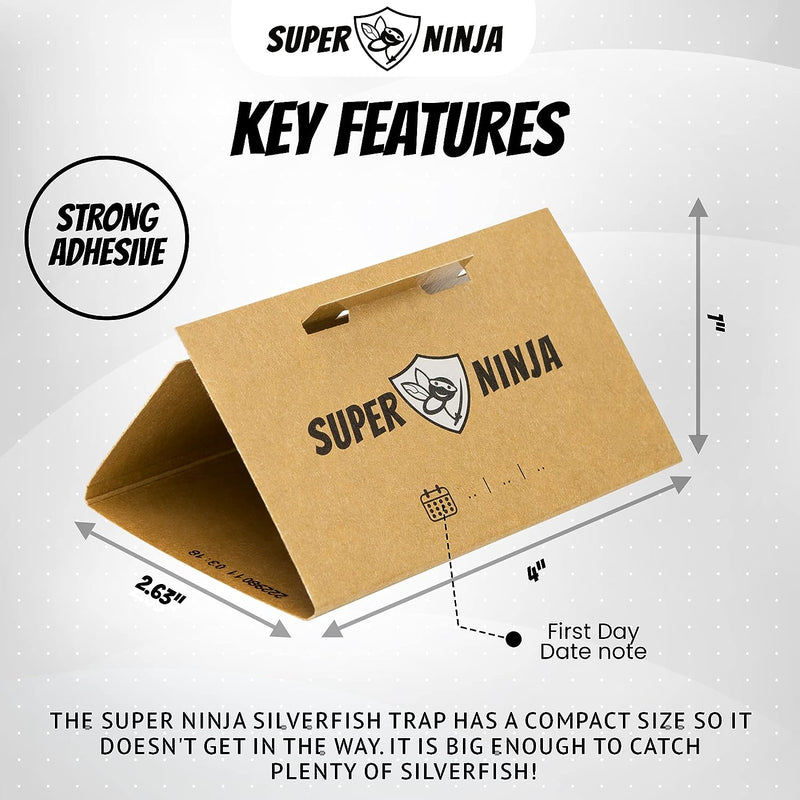 Silverfish Trap By Super Ninja - 3 Pack