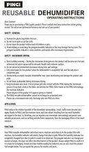 Pingi Bag 250g Moisture Absorber (reuseable)