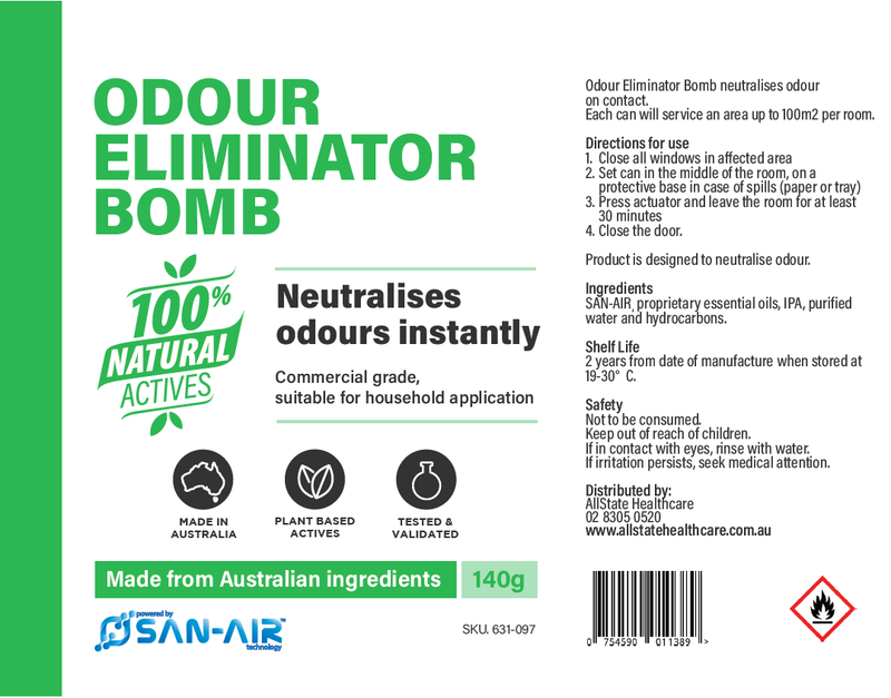 SAN-AIR Odour Eliminator Bomb 140g