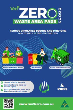 Vm3 Purefier Commercial Waste Area Pads (4 Pack of 12 squares)