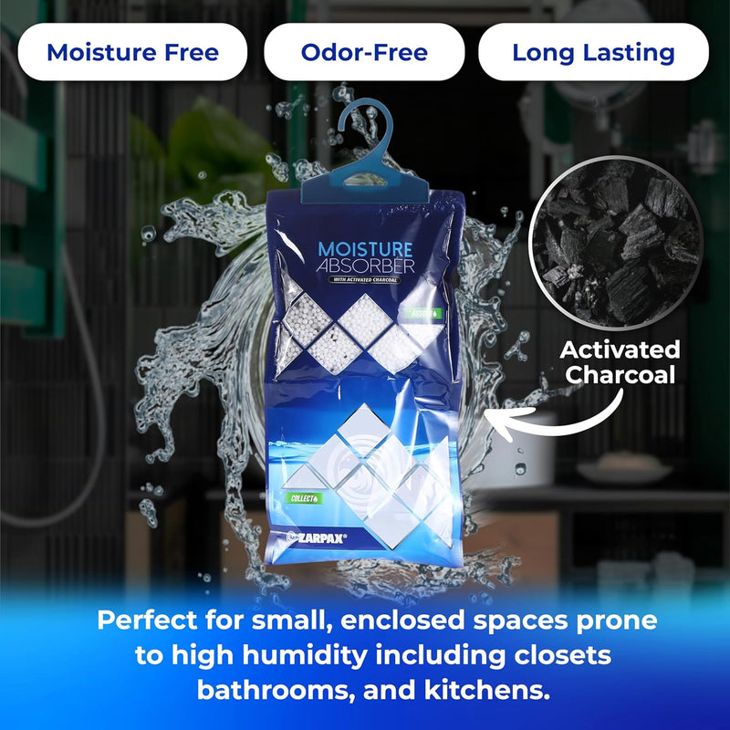 Zarpax Hanging Moisture Absorber Activated Charcoal 300g (10 pack)