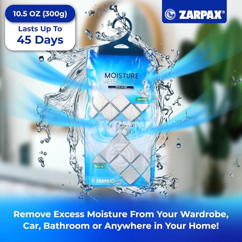 Zarpax Hanging Moisture Absorber Cool Cotton 300g (10 pack)