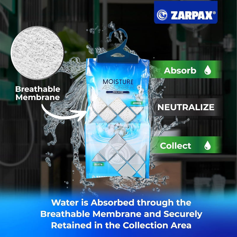 Zarpax Hanging Moisture Absorber Cool Cotton 300g (10 pack)