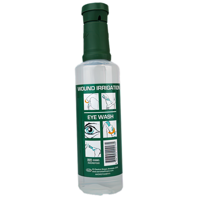 Aero Eye wash Station - Includes two Sodium Chloride 500ml Bottles with eye cup