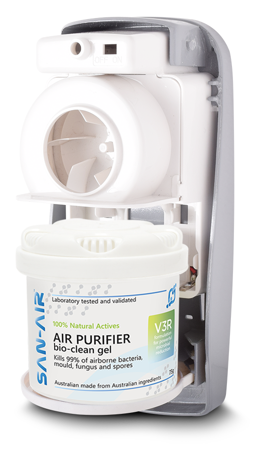 San-Air Fan Dispenser with Air Purifier Gel Bundle
