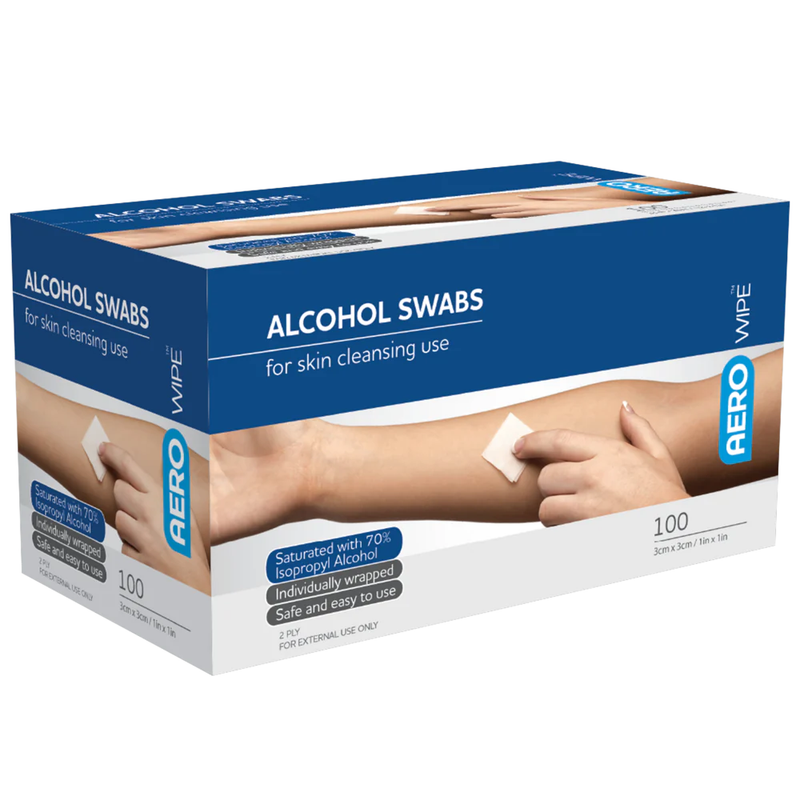 Alcohol Swabs 3 x 3cm individually wrapped