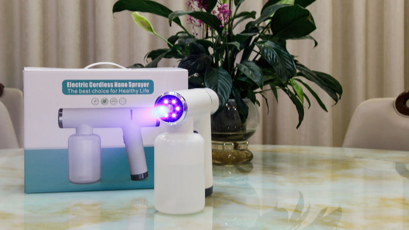 Purefolio Commercial  Nano Atomizer Sprayer USB Rechargeable Blue Light Fog Portable