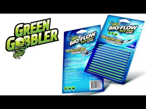 Green Gobbler - 12 Pack Bio-Flow Drain Cleaner & Deodoriser Sticks