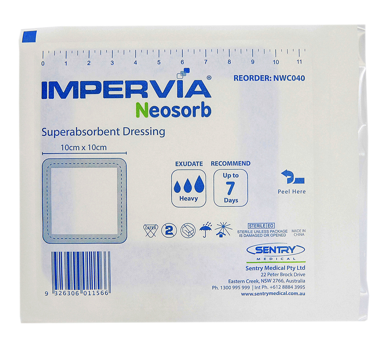 Impervia Neosorb Superabsorbent Dressing 10 x 10cm